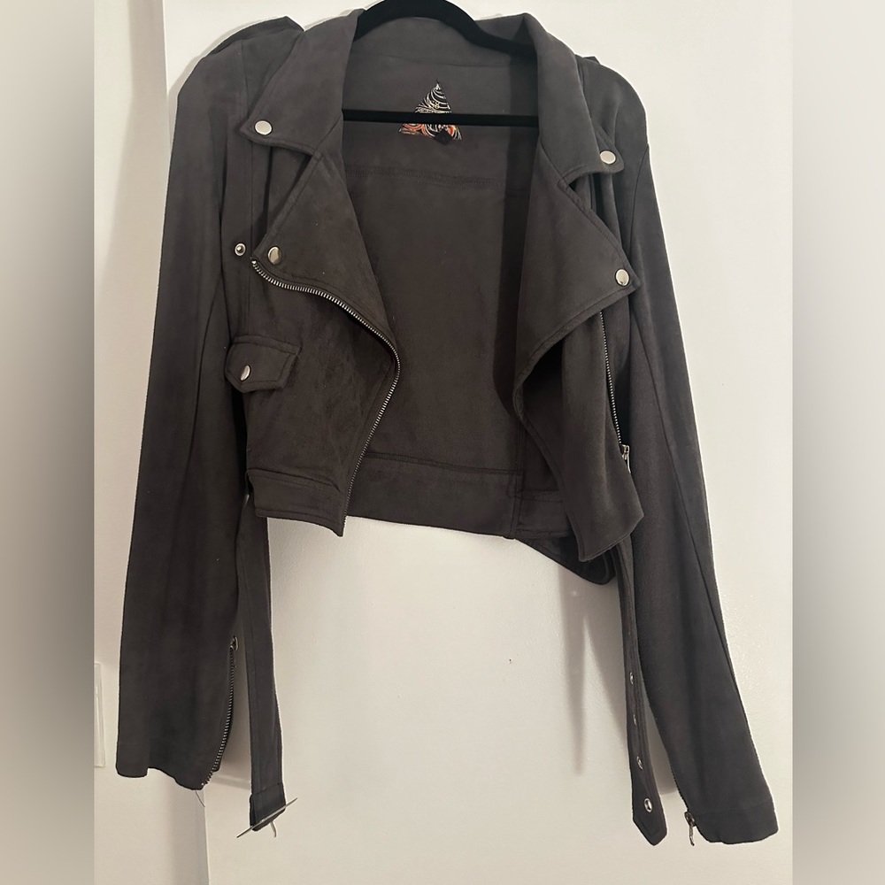 Gray Suede Jacket - image 1